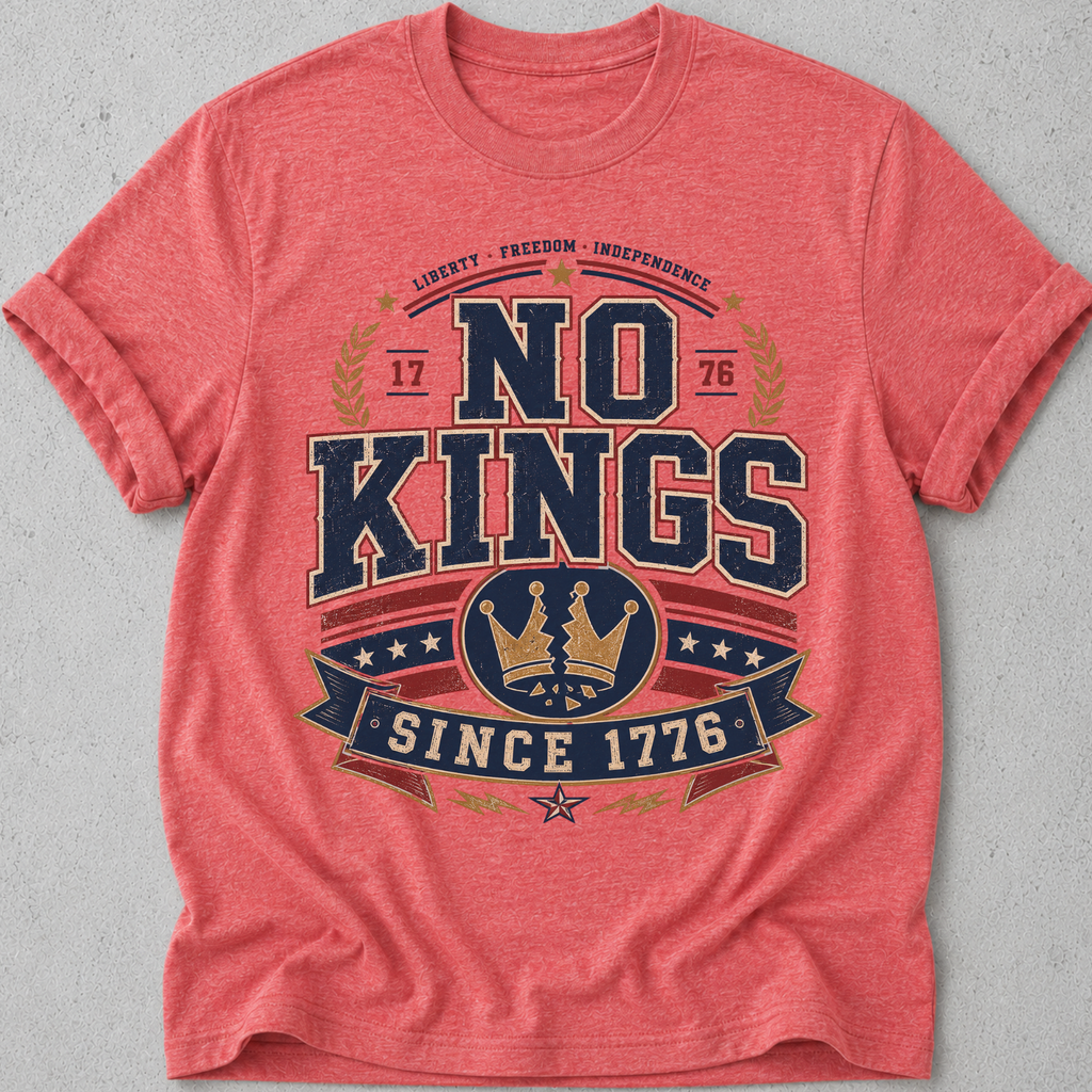 No Kings Varsity T-shirt