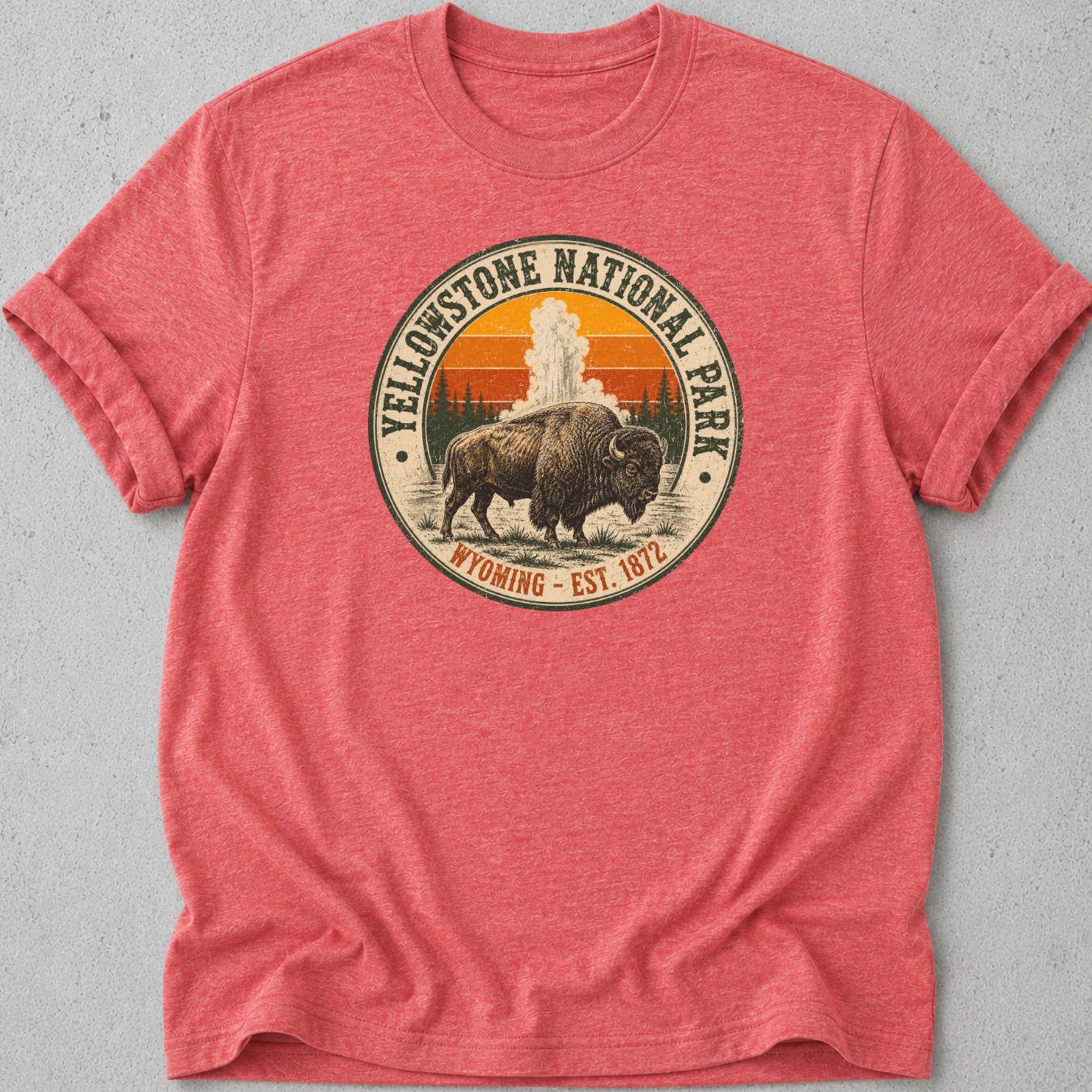 Yellowstone Medallion Bison T-Shirt