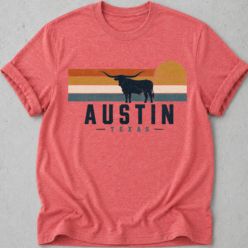 Austin Retro Sun T-Shirt