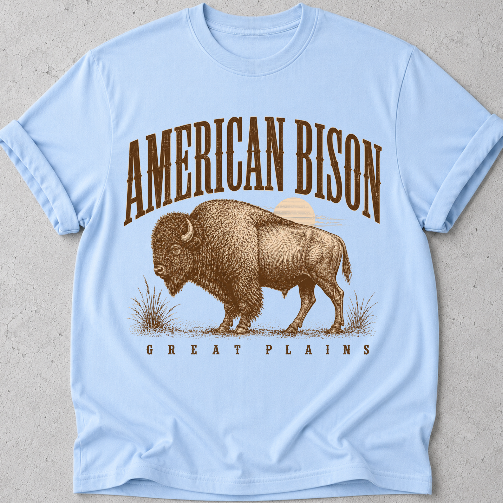 American Bison Great Plains T-Shirt