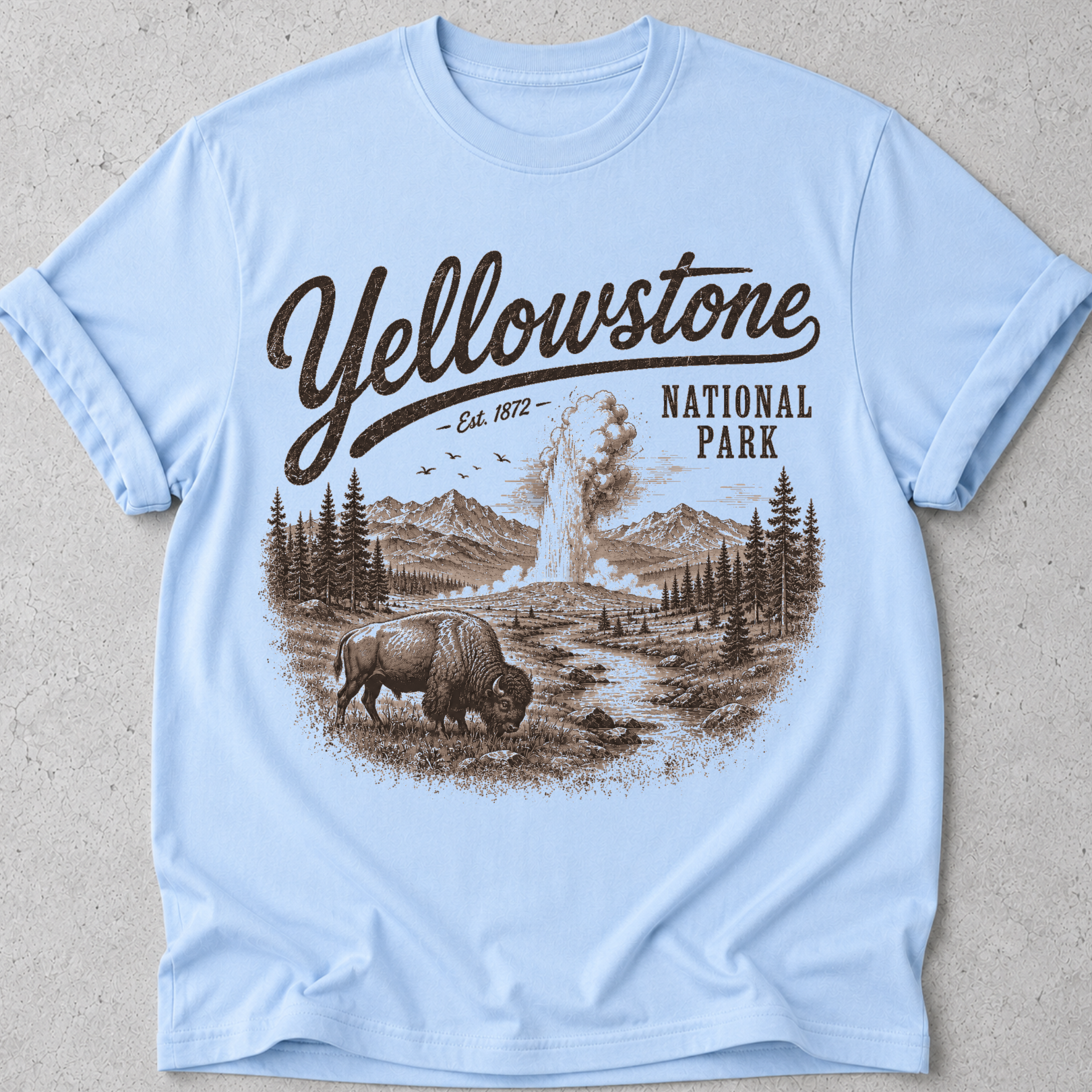Yellowstone Vintage Bison T-Shirt