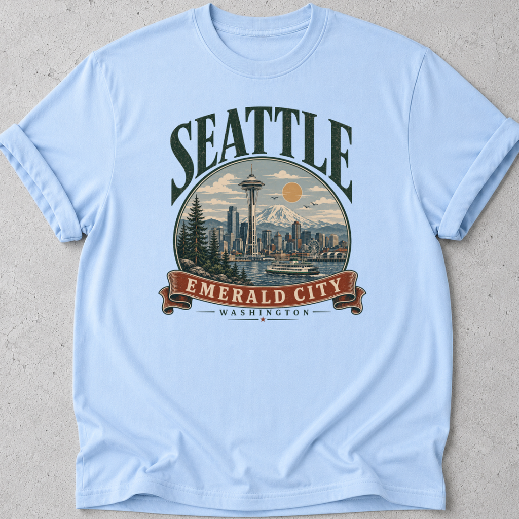 Seattle  Vintage Graphic T-shirt