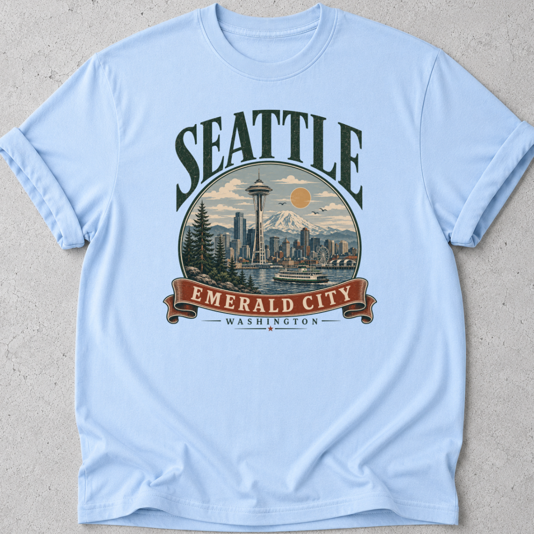 Seattle  Vintage Graphic T-shirt