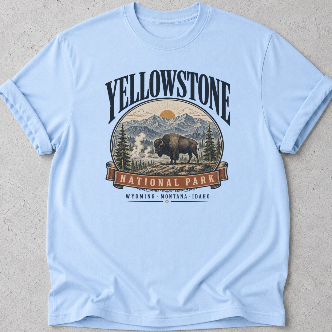 Yellowstone Bison Graphic T-Shirt