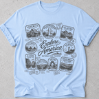 National Park Passport Stamps T-Shirt