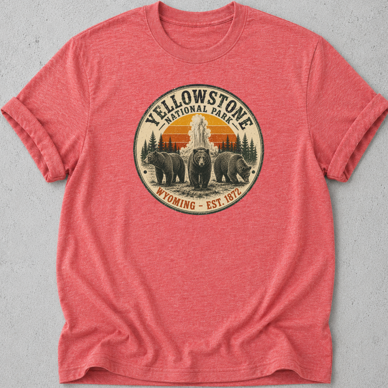 Vintage Yellowstone Medallion Bear T-Shirt