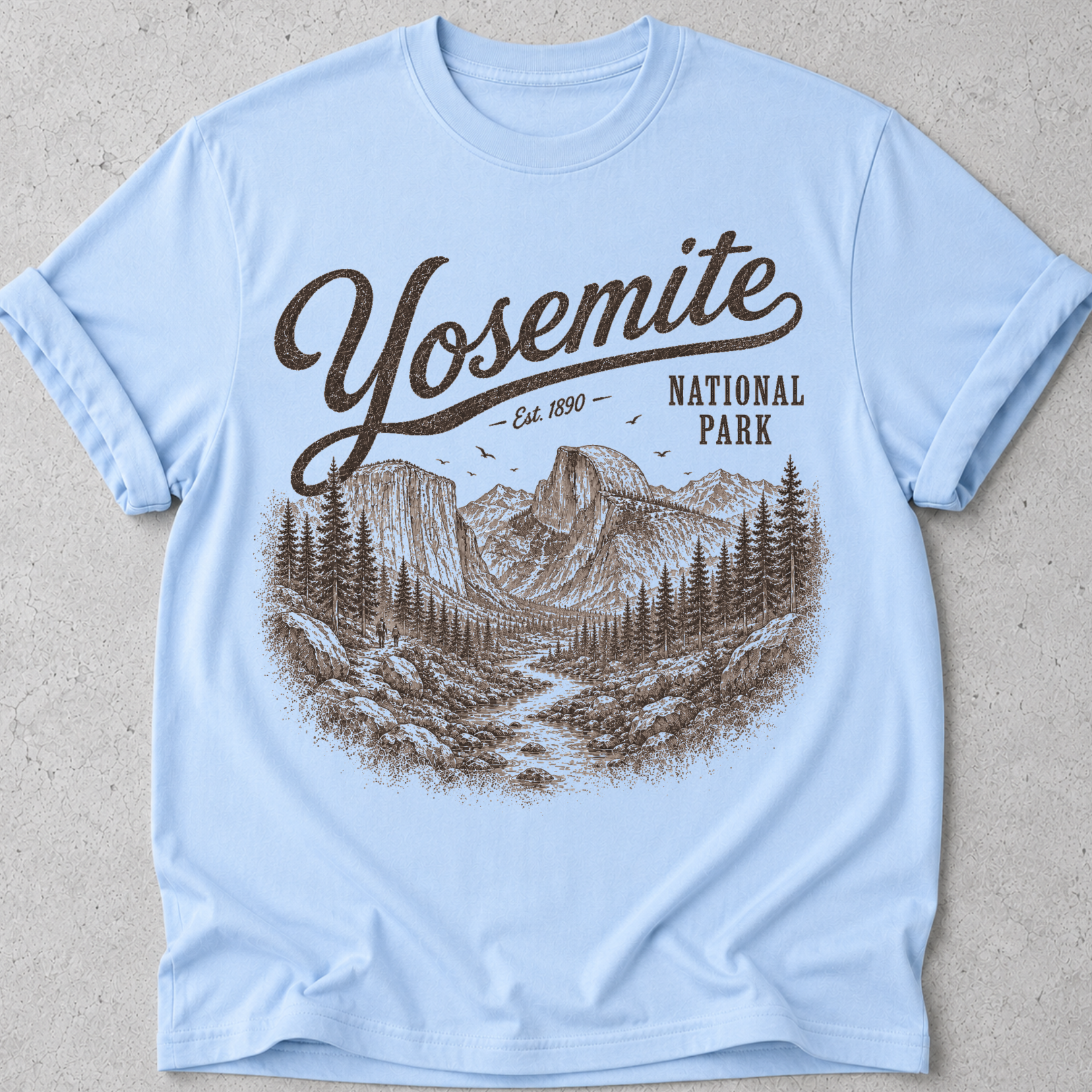 Yosemite El Capitan Vintage  T-Shirt