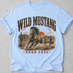 Wild Mustang Born Free T-Shirt