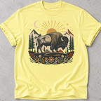 Folk Art Buffalo  T-shirt