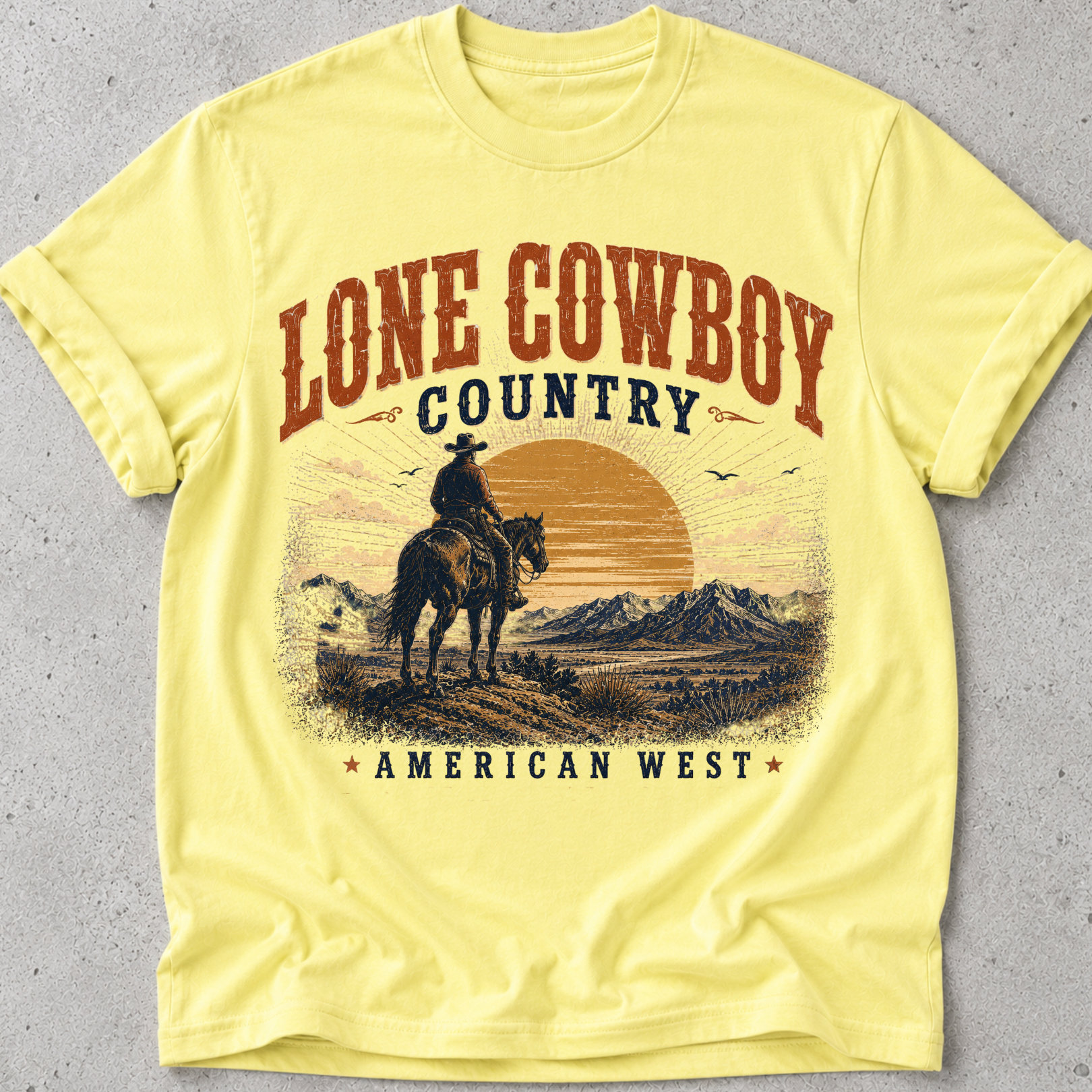 Lone Cowboy Country  T-Shirt