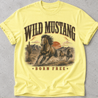 Wild Mustang Born Free T-Shirt