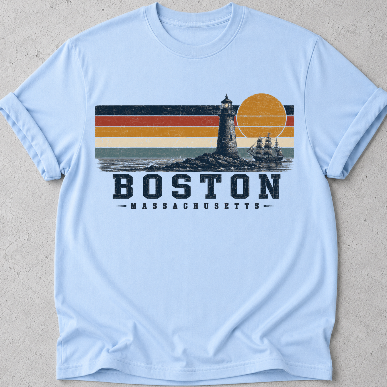 Boston Retro Sun T-Shirt