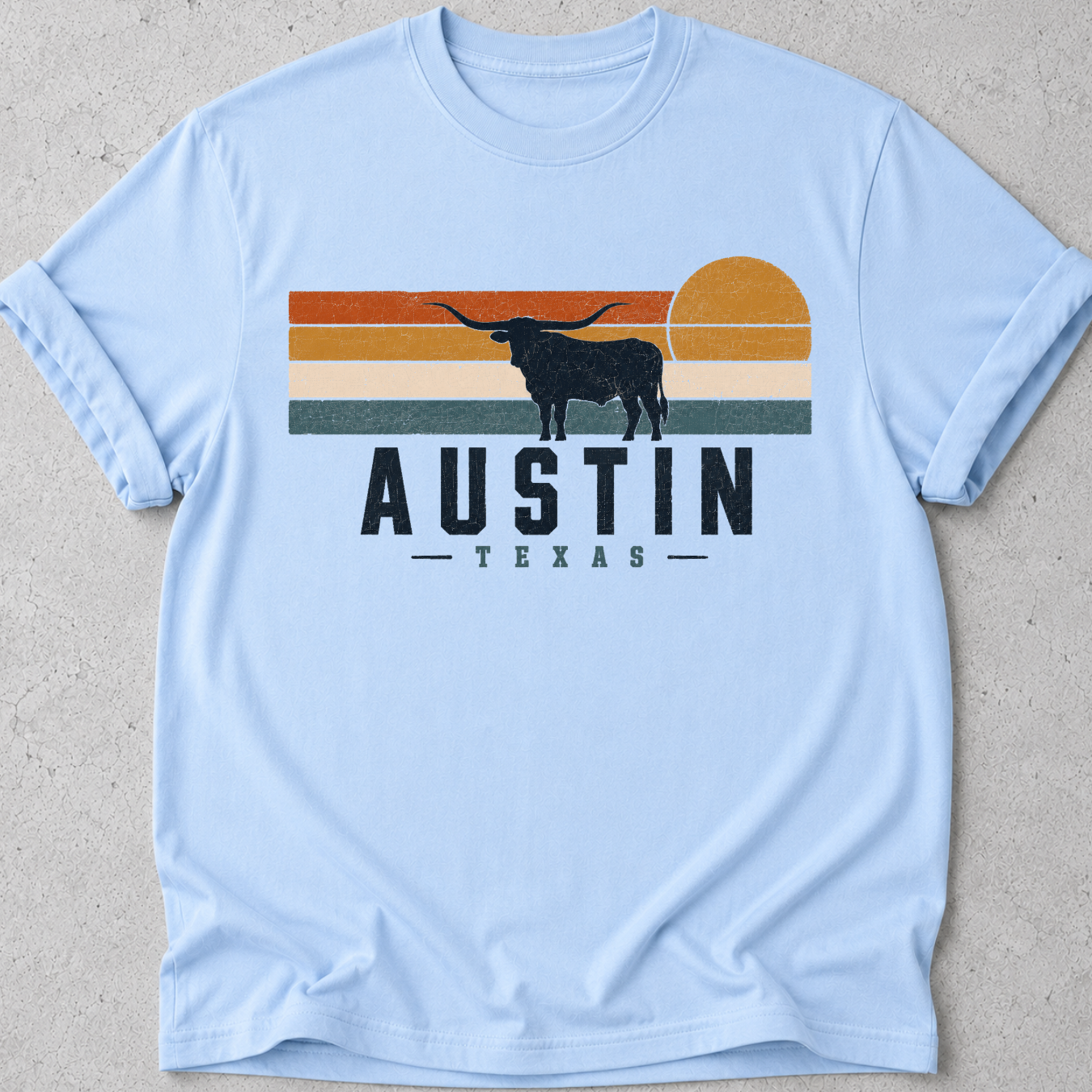 Austin Retro Sun T-Shirt