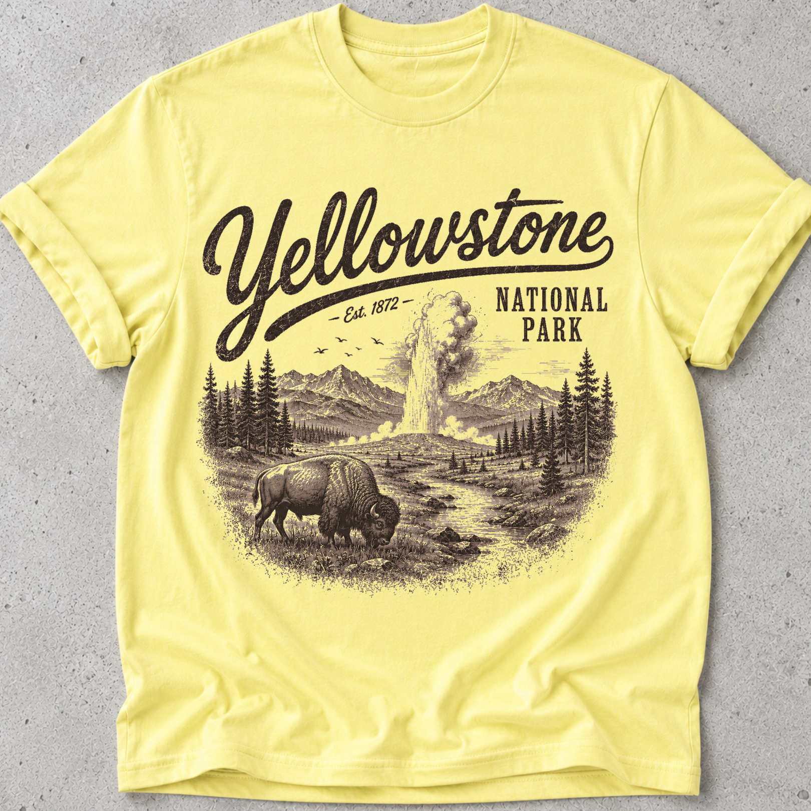 Yellowstone Vintage Bison T-Shirt