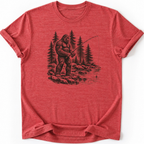 Sasquatch Fishing  T-shirt