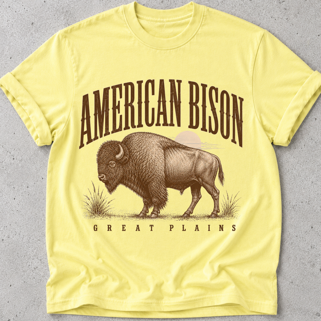 American Bison Great Plains T-Shirt