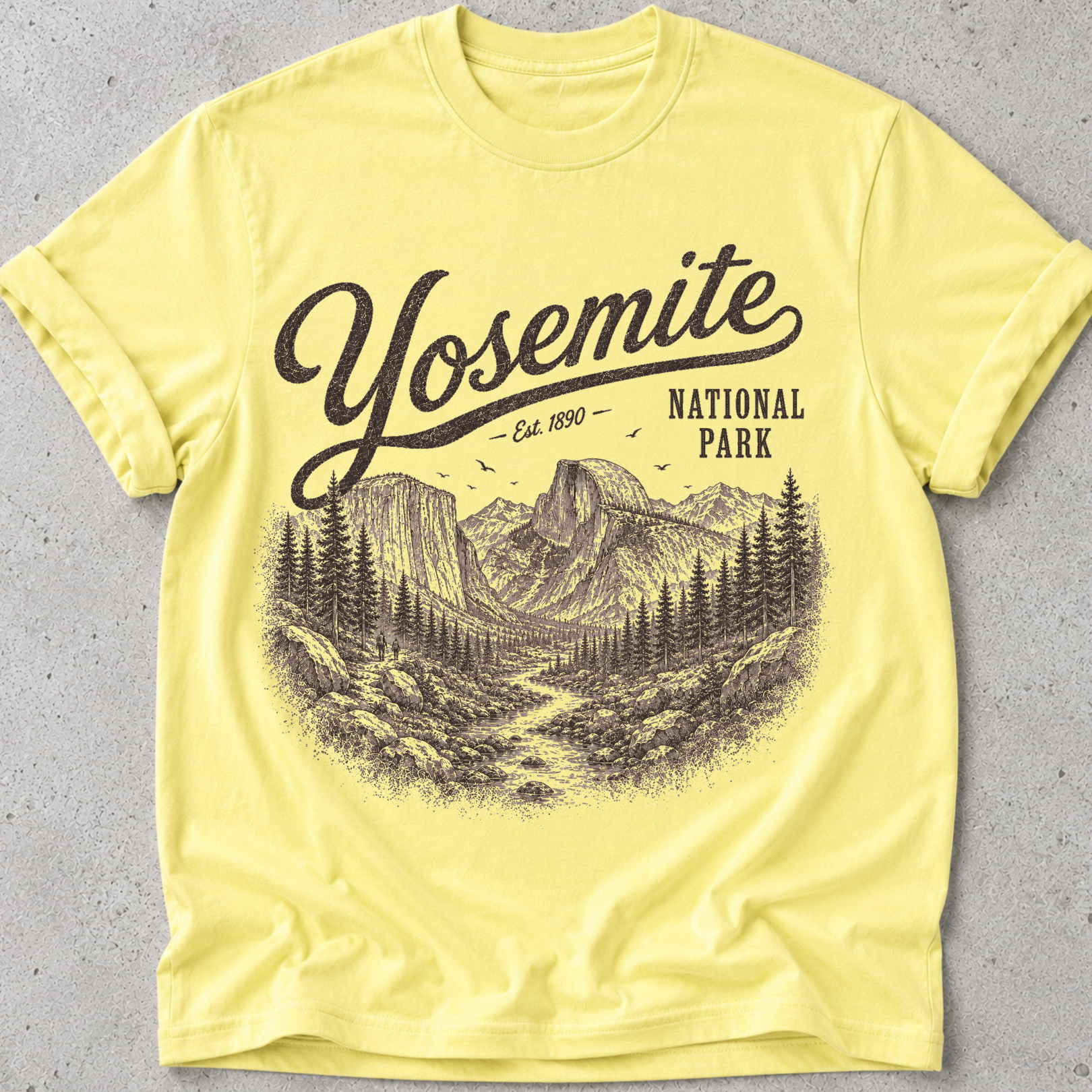 Yosemite El Capitan Vintage  T-Shirt