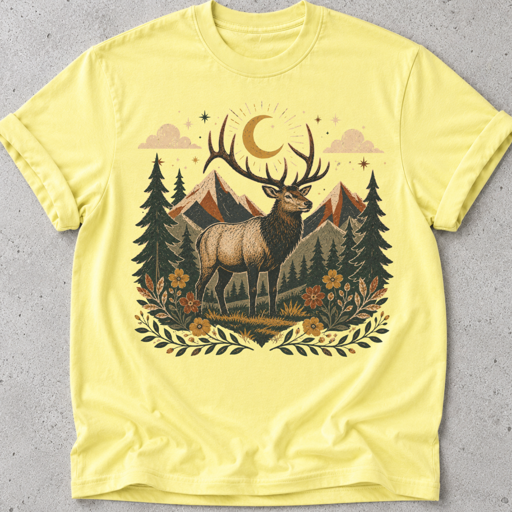 Folk Art Deer T-shirt