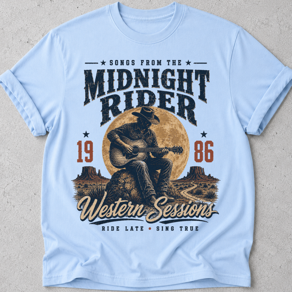 Midnight Rider Country Music T-Shirt