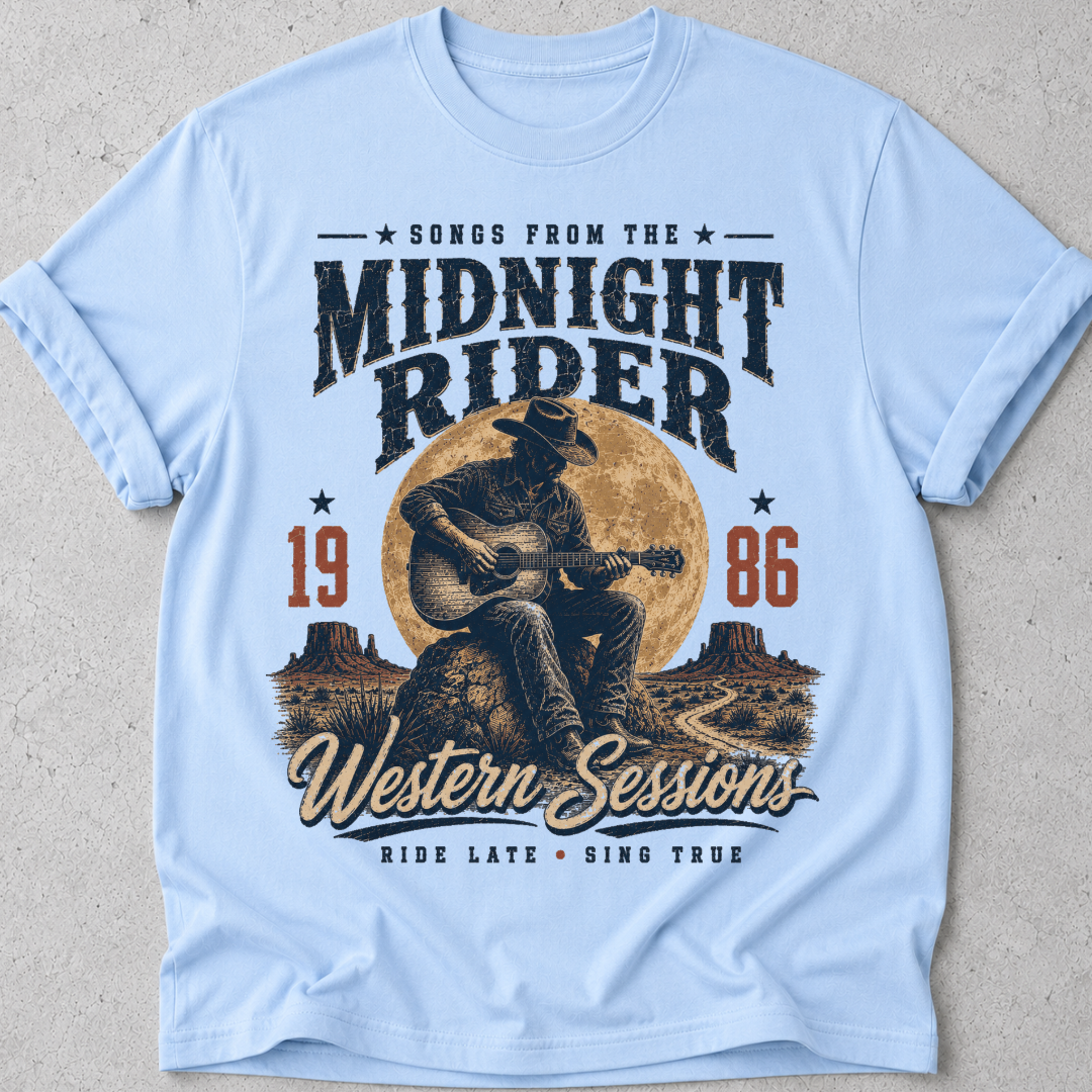 Midnight Rider Country Music T-Shirt