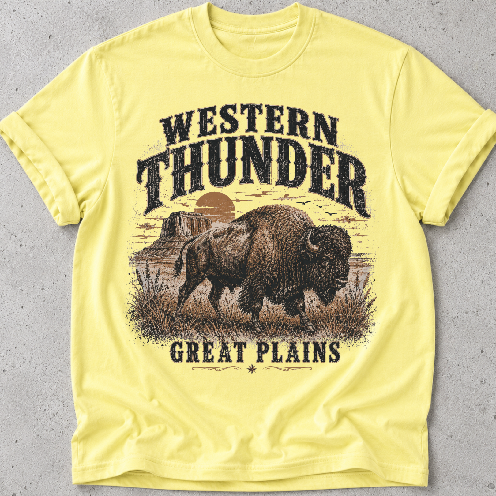 Western Thunder Bison T-Shirt