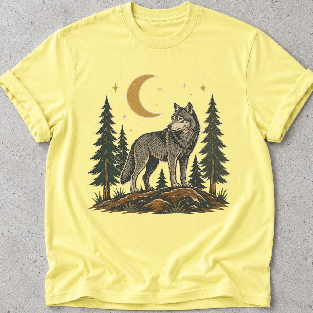 Folk Art Wolf T-shirt