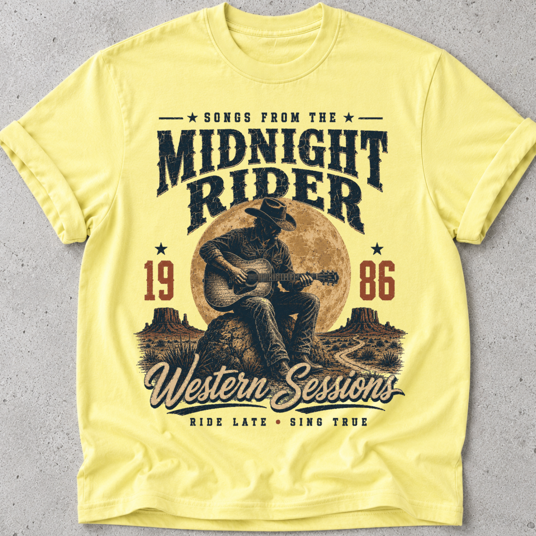 Midnight Rider Country Music T-Shirt