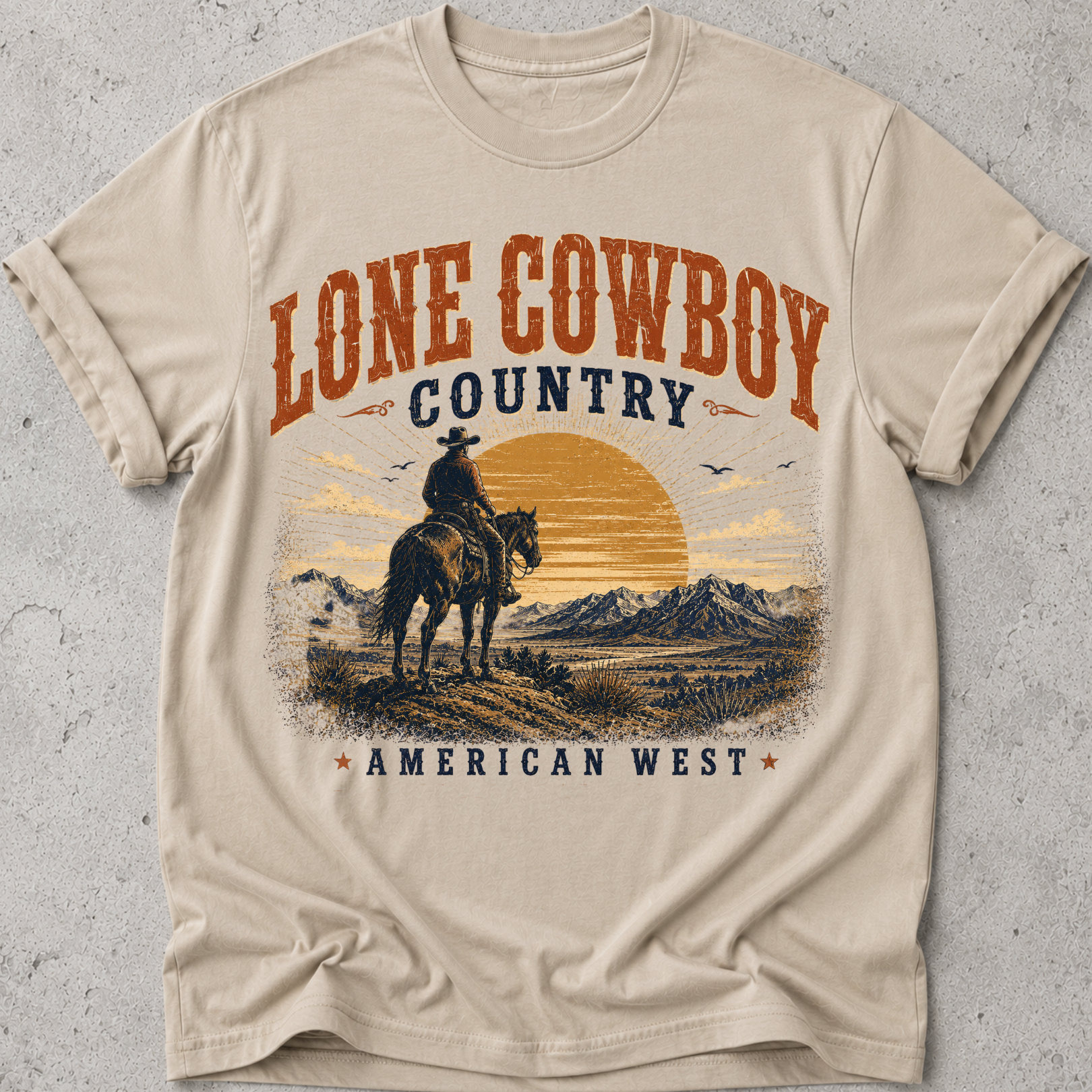 Lone Cowboy Country  T-Shirt