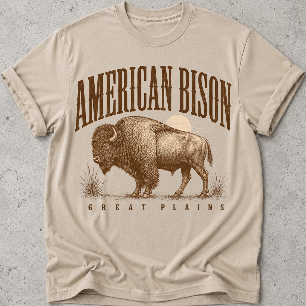 American Bison Great Plains T-Shirt