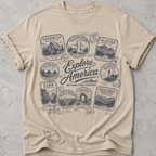 National Park Passport Stamps T-Shirt