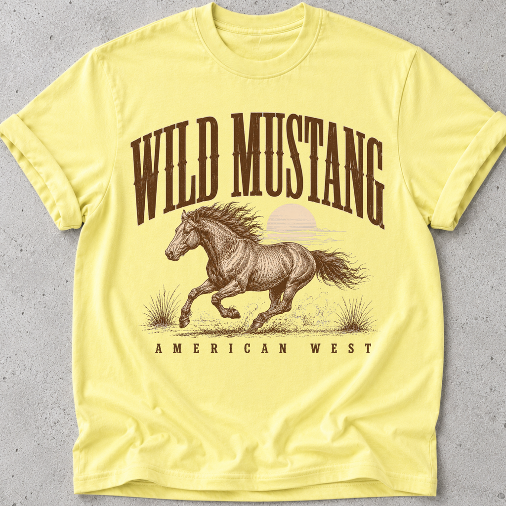 Wild Mustang American West  T-Shirt