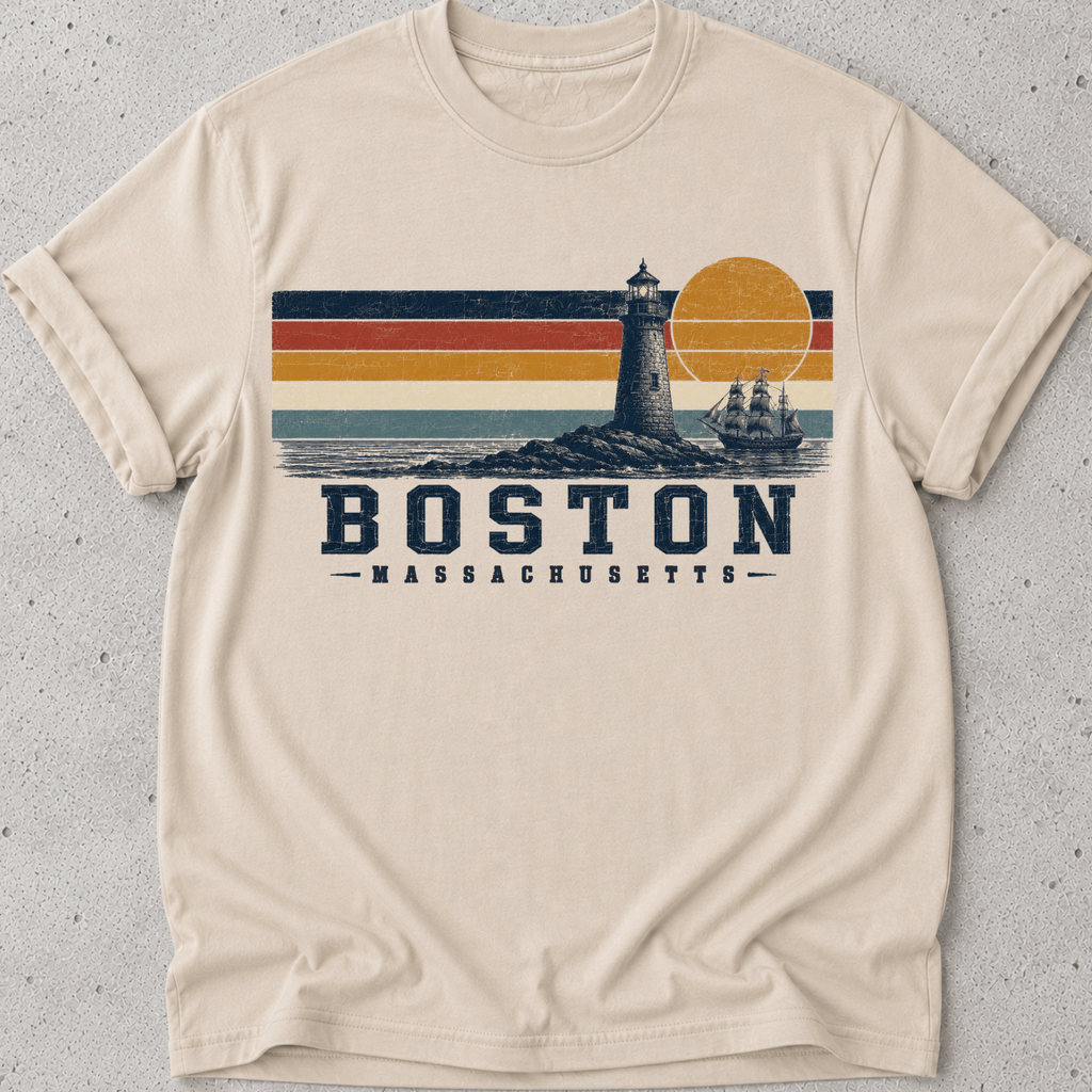 Boston Retro Sun T-Shirt