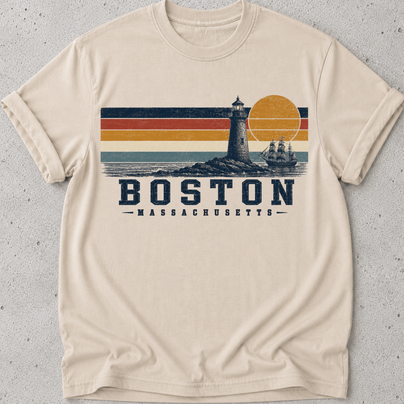 Boston Retro Sun T-Shirt