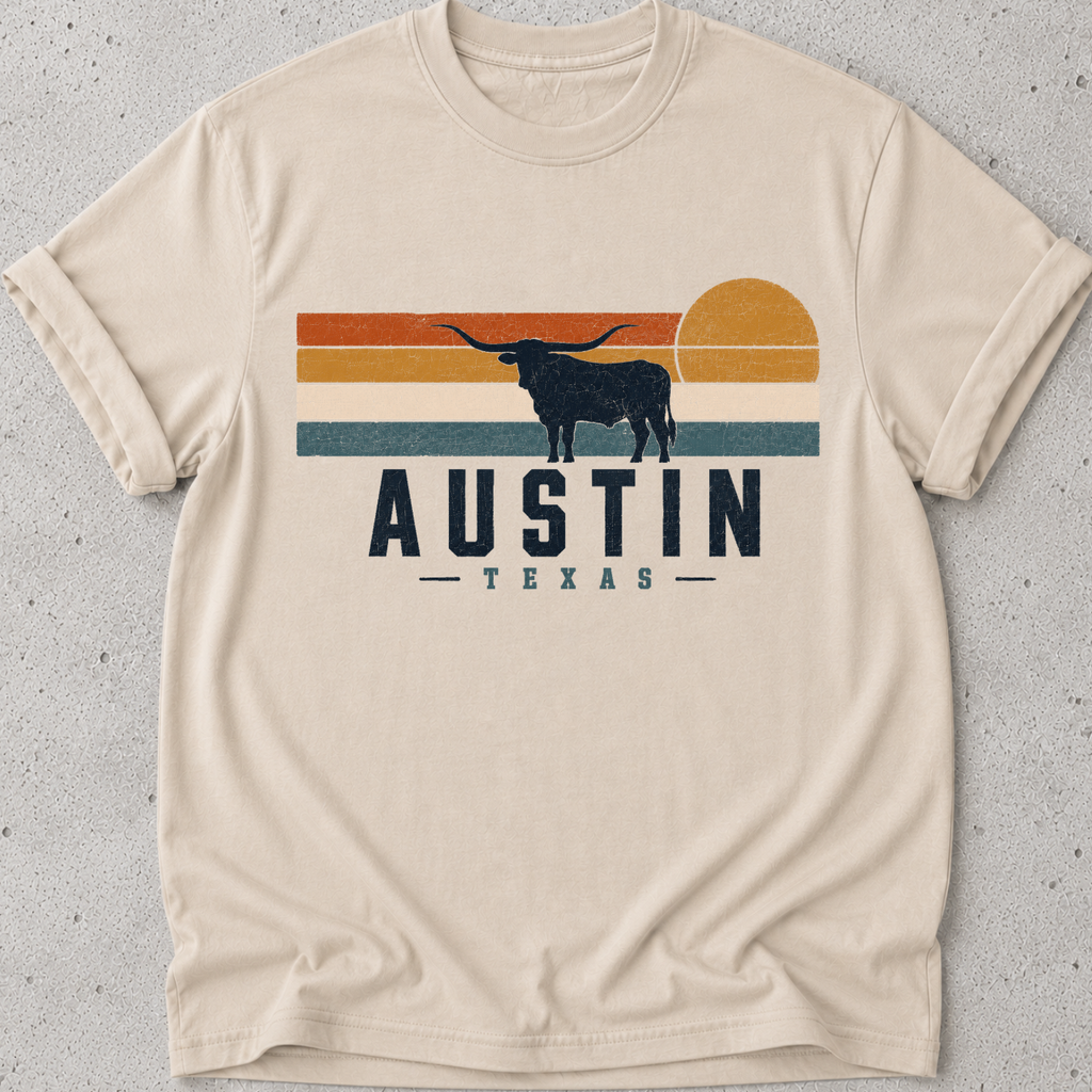 Austin Retro Sun T-Shirt