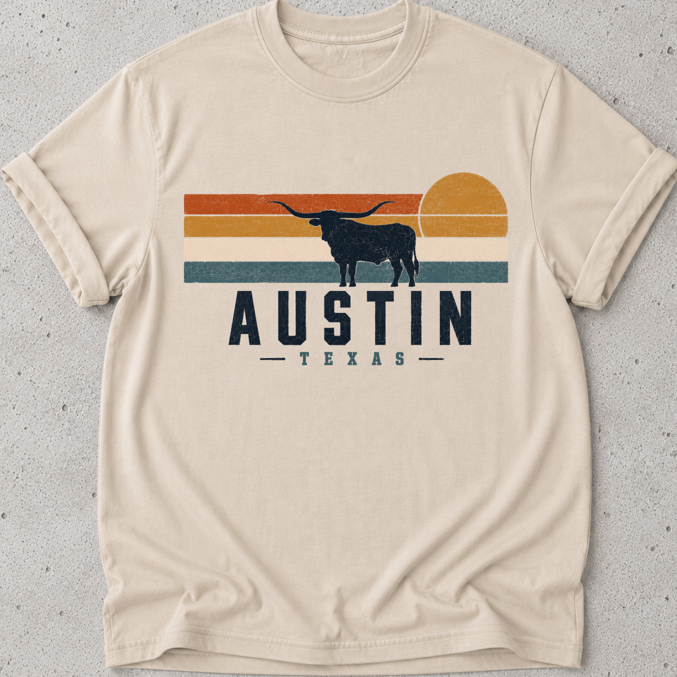 Austin Retro Sun T-Shirt