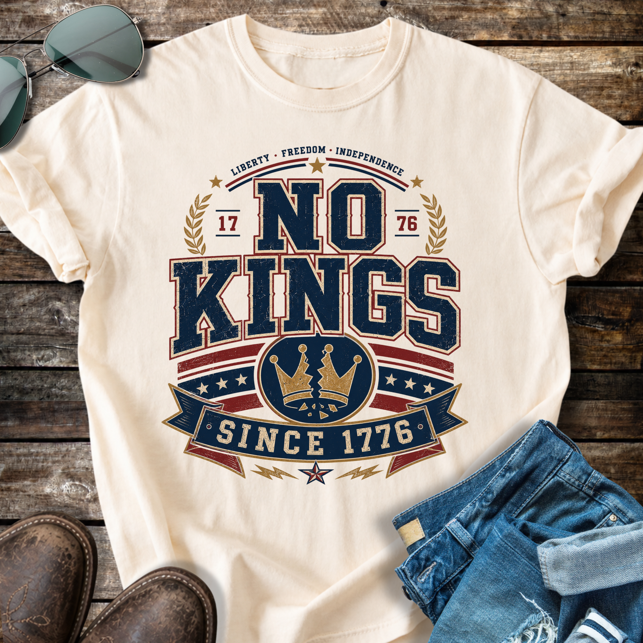 No Kings Varsity T-shirt
