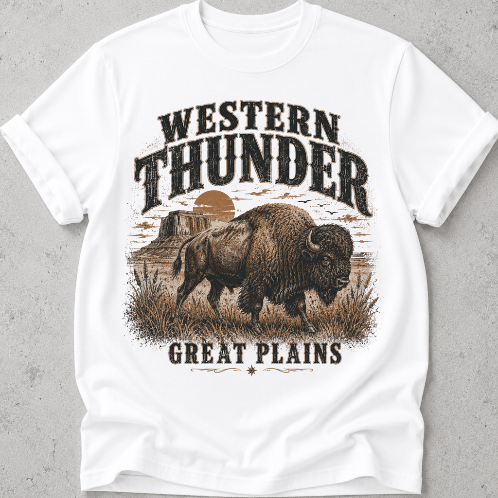 Western Thunder Bison T-Shirt