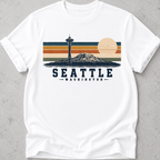 Seattle  Retro Sun T-Shirt