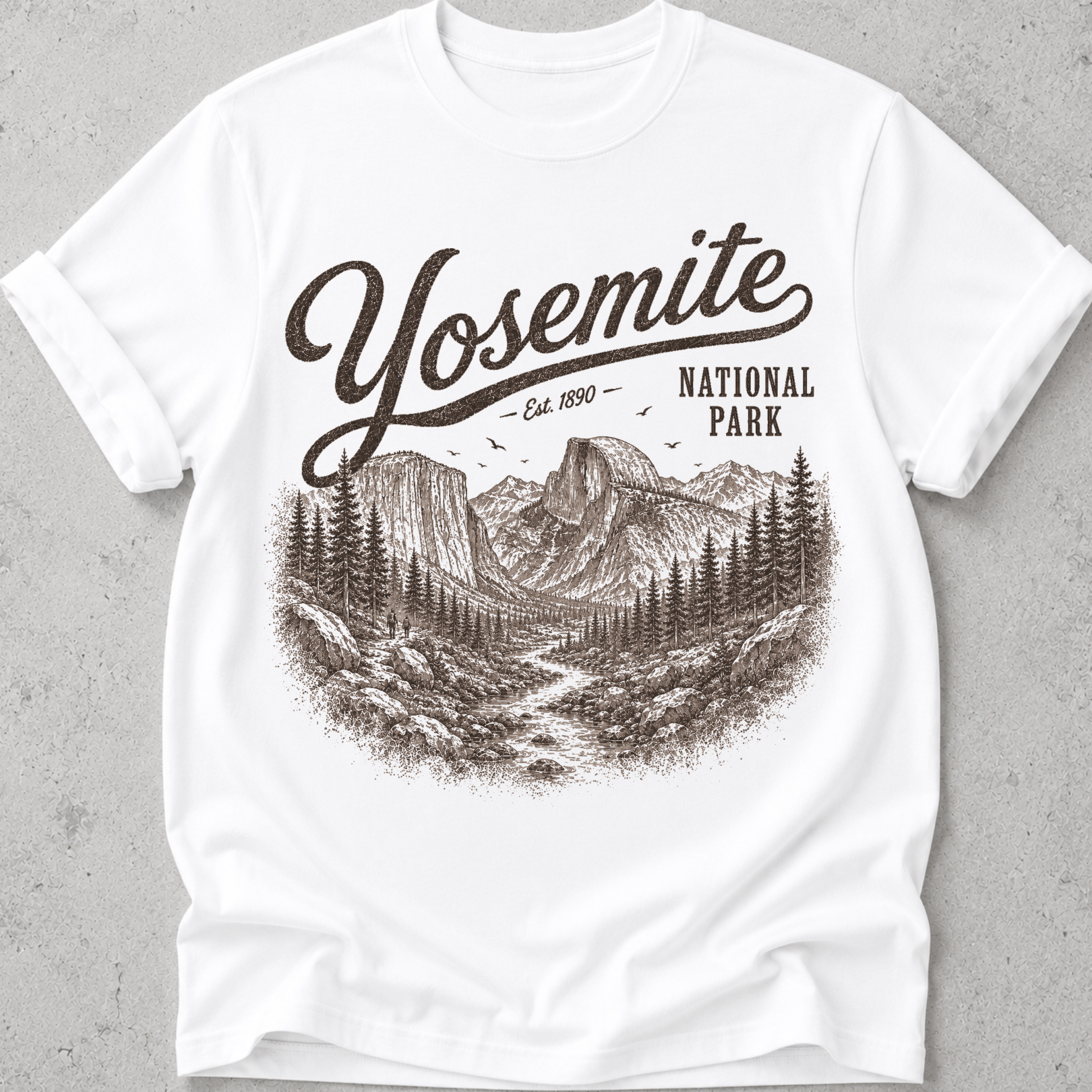 Yosemite El Capitan Vintage  T-Shirt