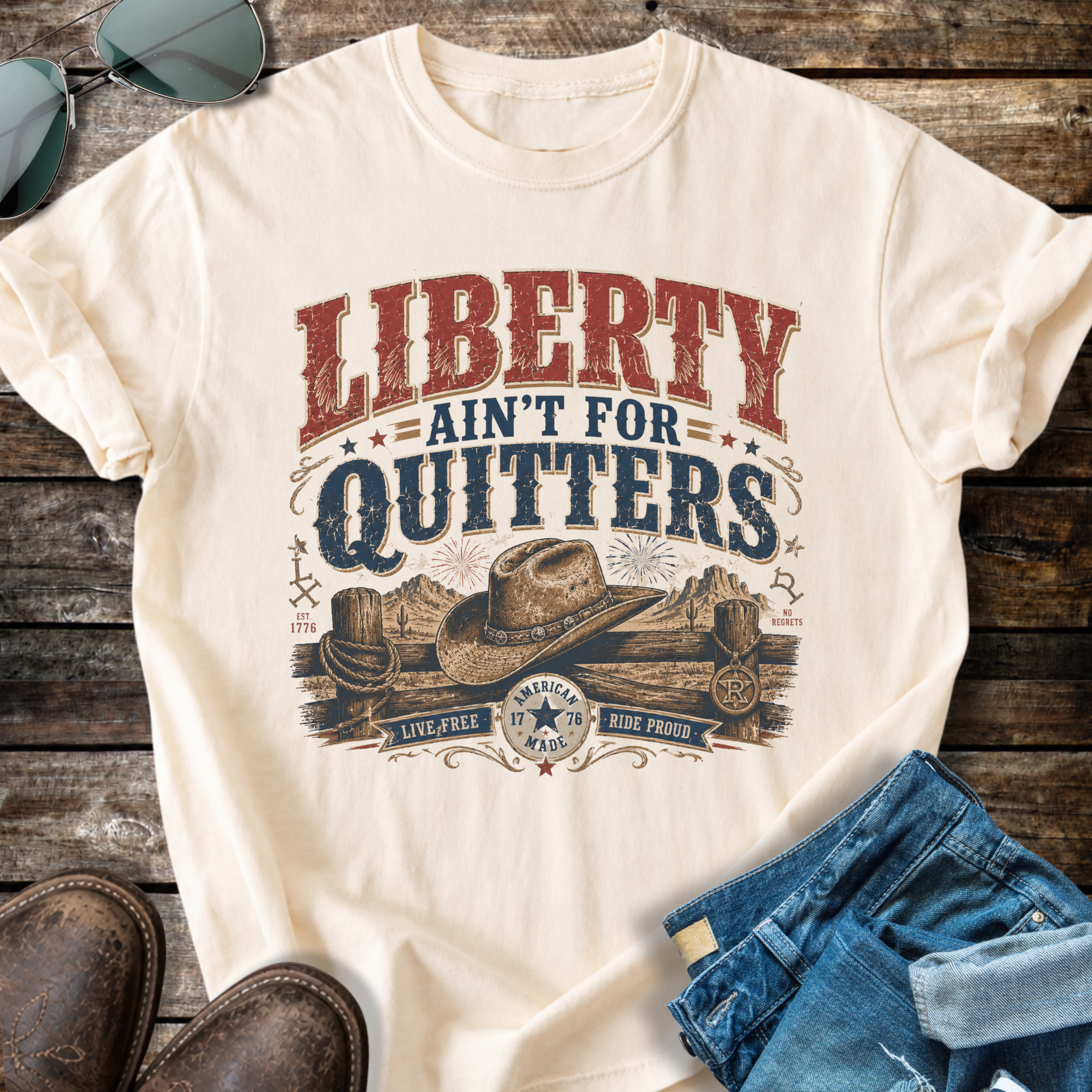 Liberty Aint' For Quitters T-shirt