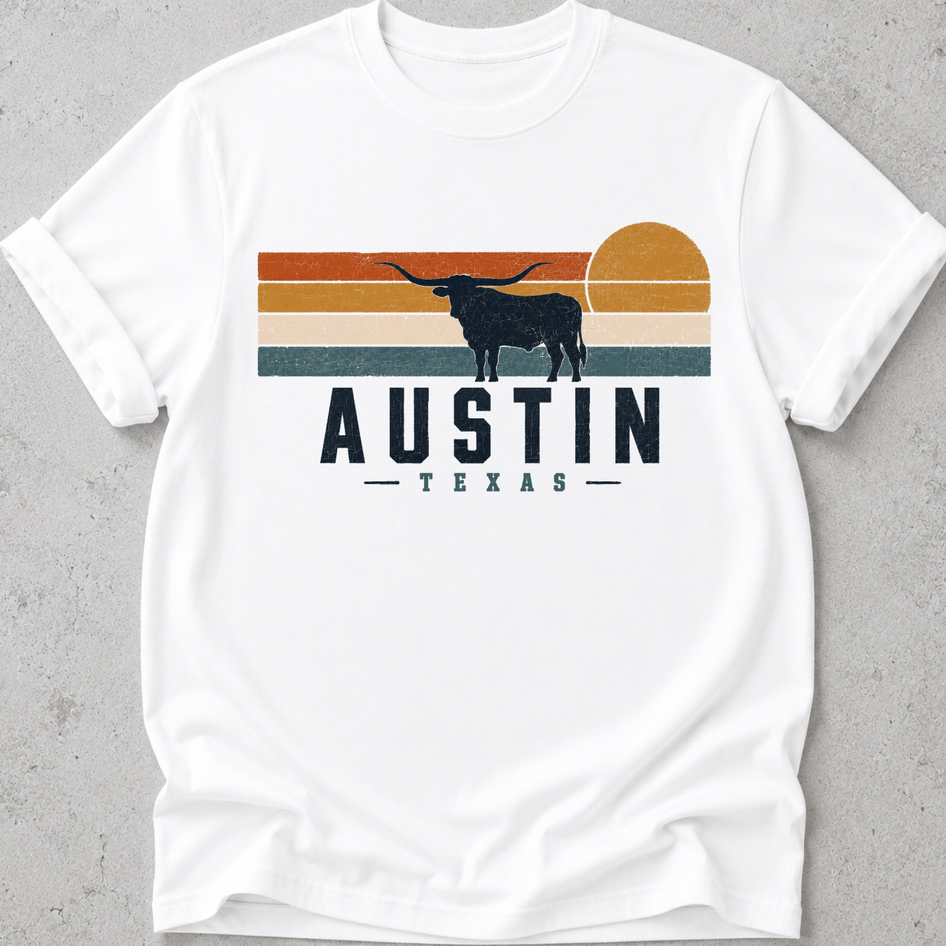 Austin Retro Sun T-Shirt