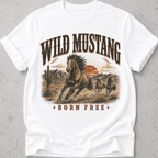 Wild Mustang Born Free T-Shirt