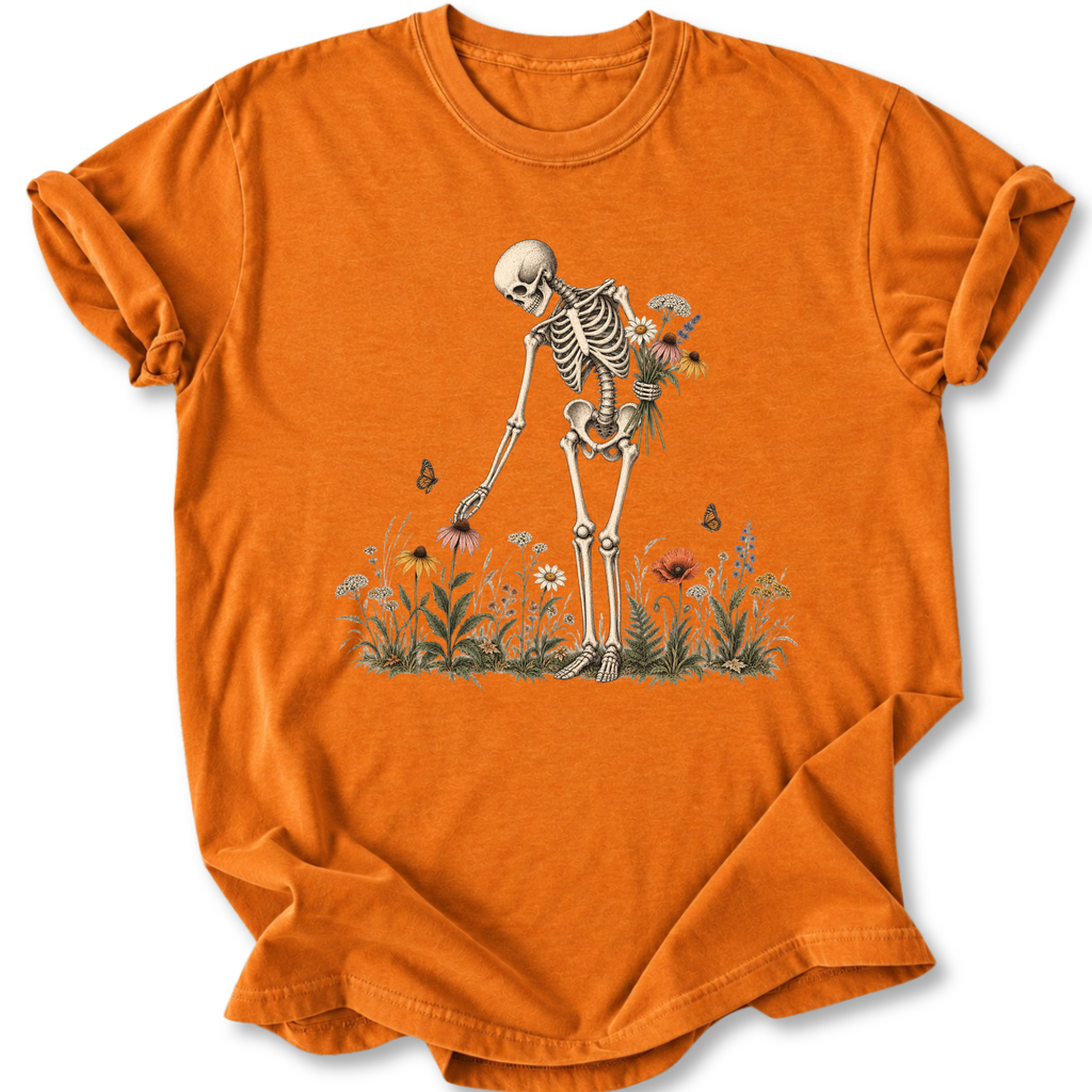 Skeleton Flowers T-shirt
