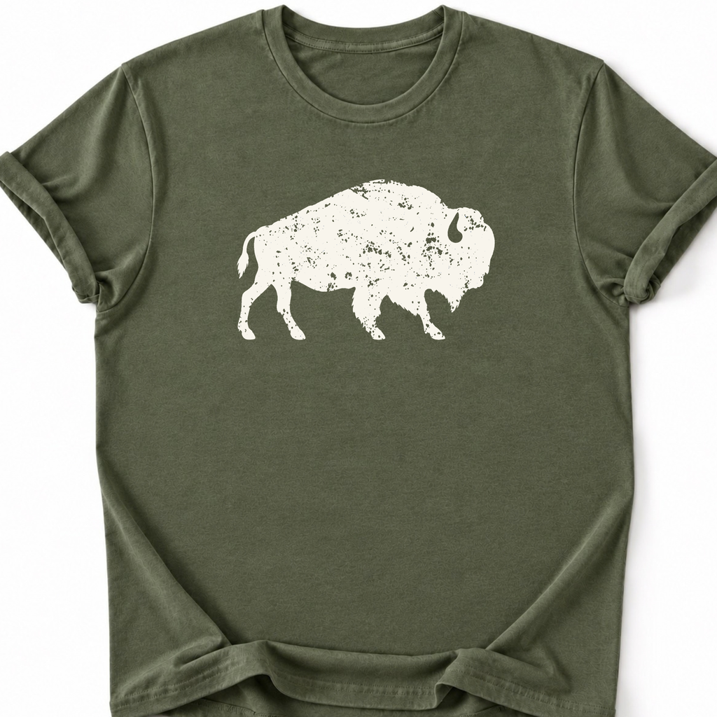 Bison Minimalist  T-shirt