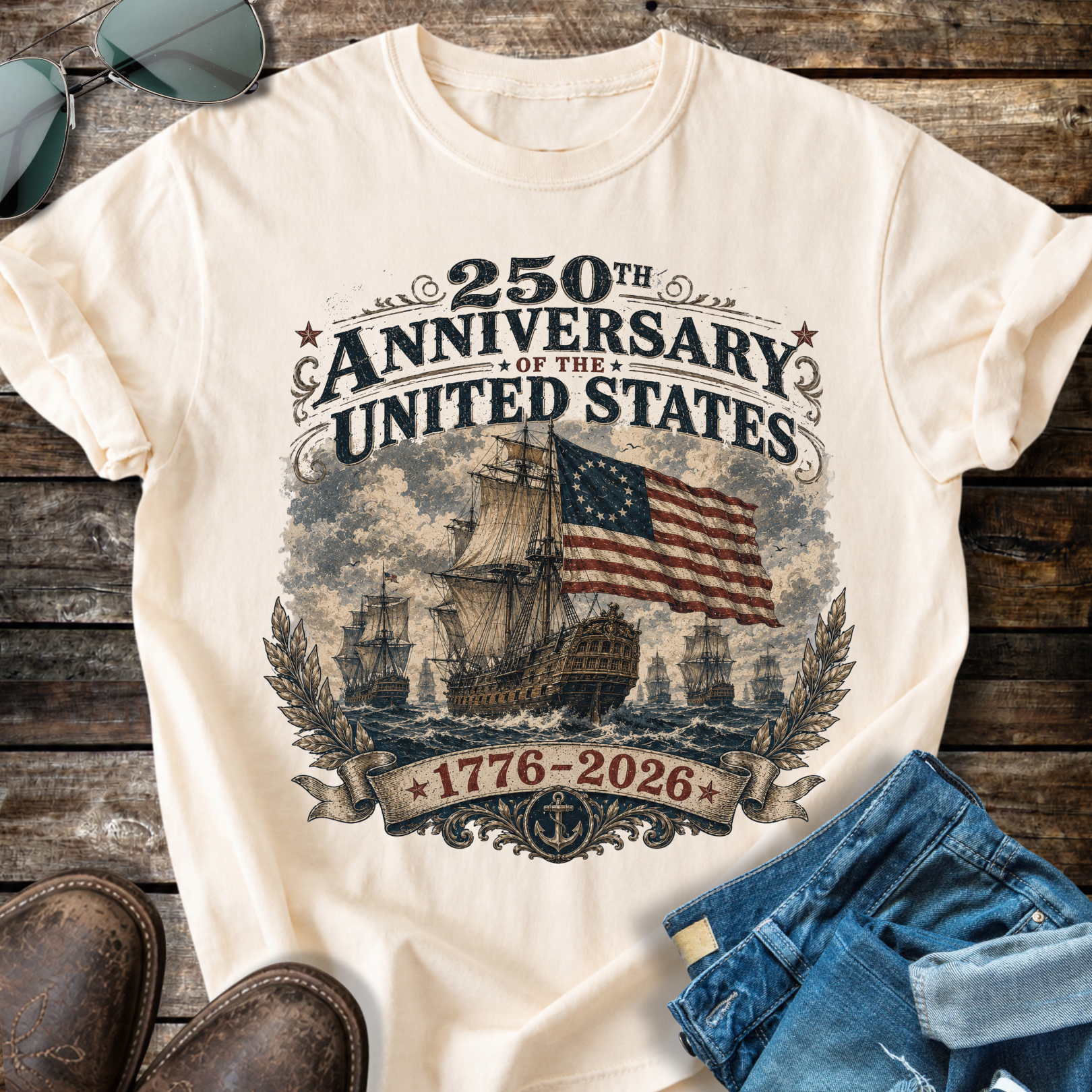 Vintage  250 Anniversary  T-Shirt