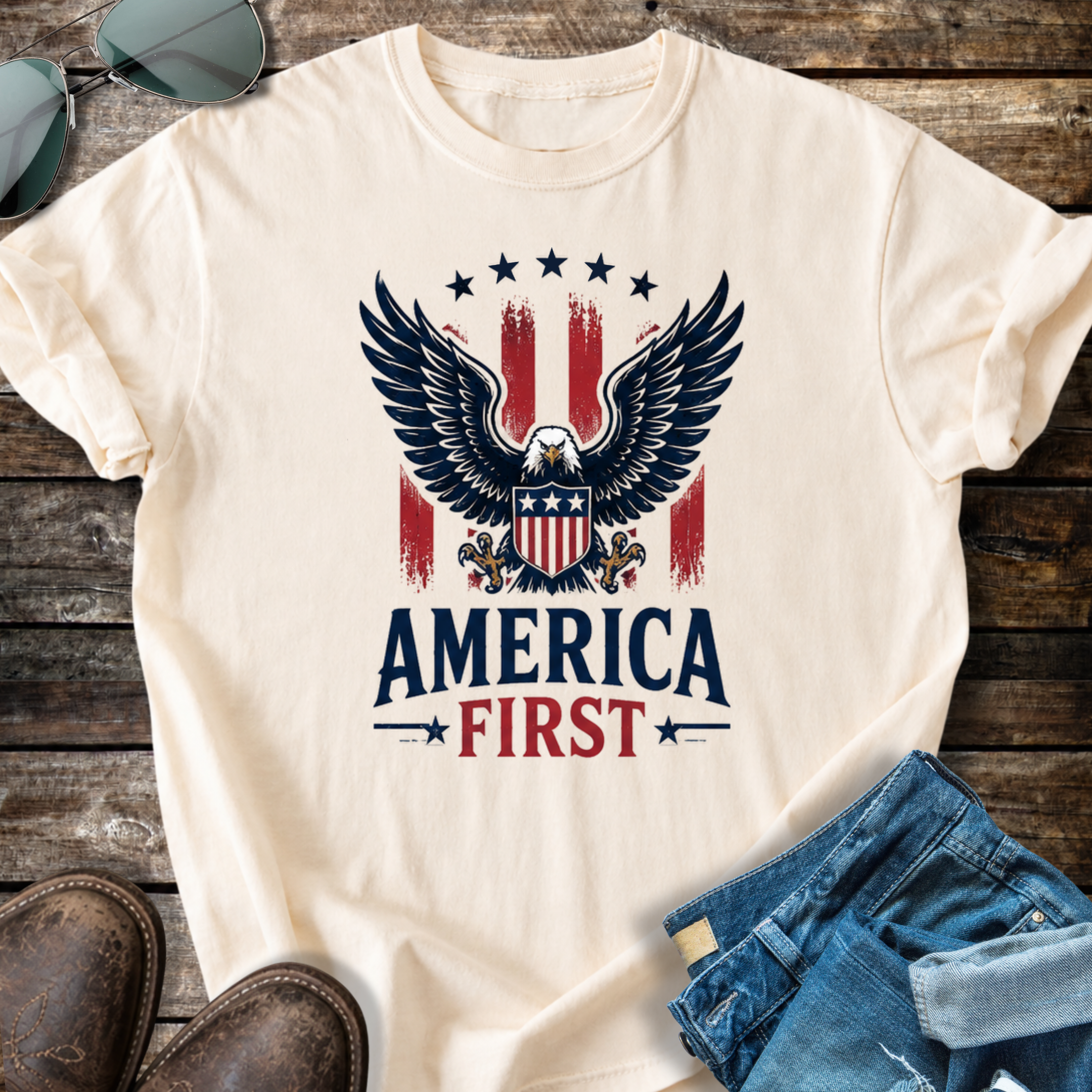 America First Eagle  T-shirt