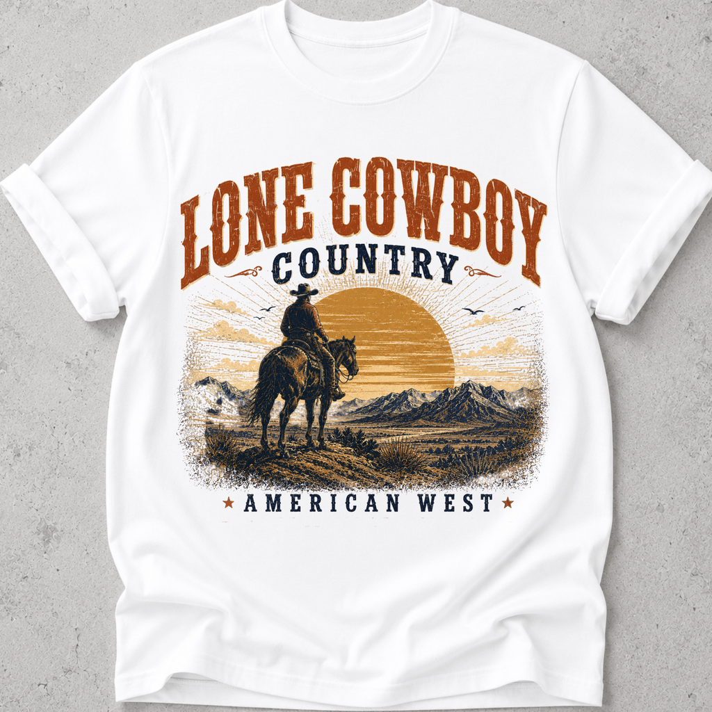 Lone Cowboy Country  T-Shirt