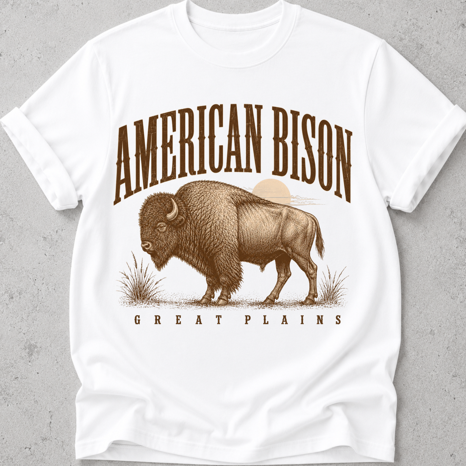 American Bison Great Plains T-Shirt