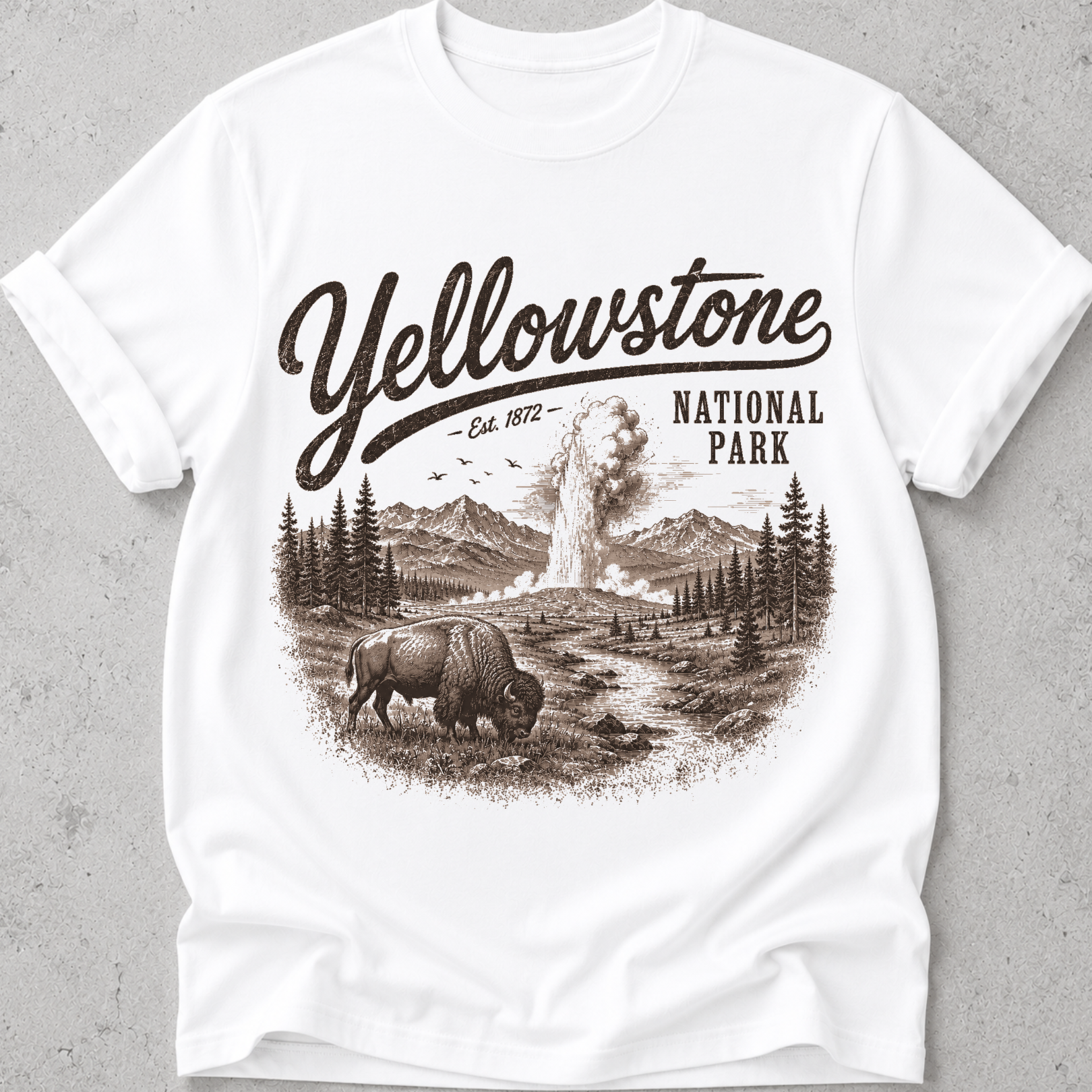 Yellowstone Vintage Bison T-Shirt