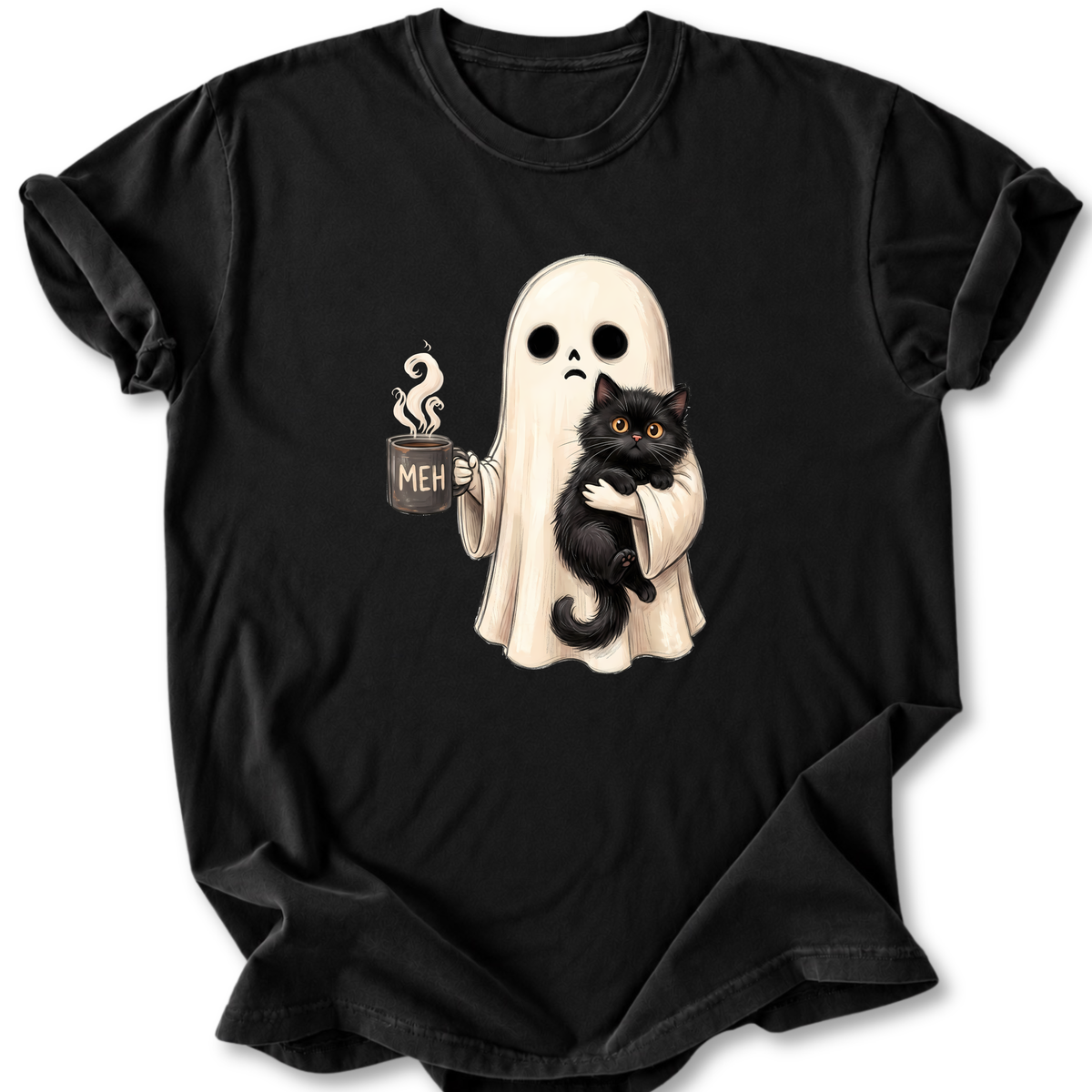 Ghost and Cat T-shirt